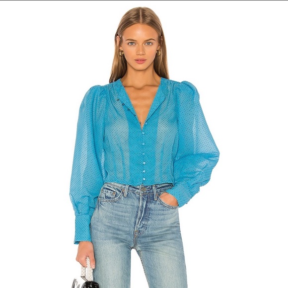 LPA Salma Top - Cerulean Blue - Small - Picture 1 of 14
